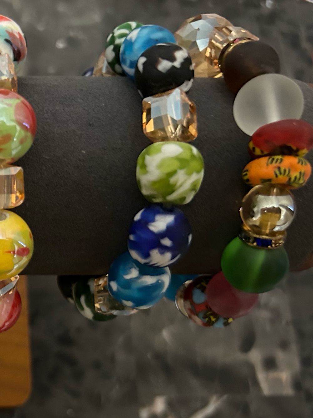Handmade Colorful Beaded Stretch Bracelets from Ghana (Pick One ) - Picture 7 of 7